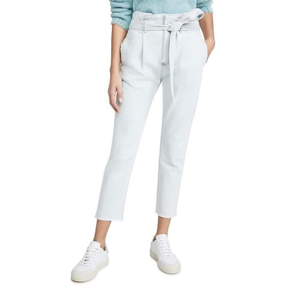 DL1961 Susie Paper Bag Jeans High Rise Tapered Leg Hazen Light Wash Blue Size 26 - Picture 1 of 10